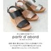 PARTIR D'ABORD- Xăng đan đế xuồng quai da