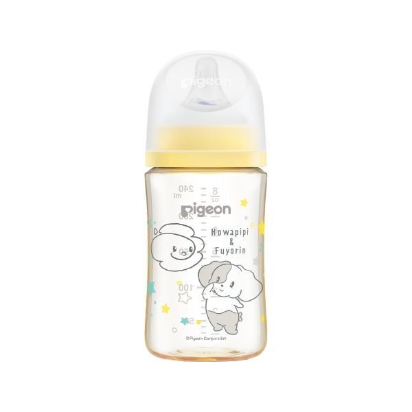  PIGEON- Bình sữa PPSU họa tiết HOWAPIPI vàng 240ml 