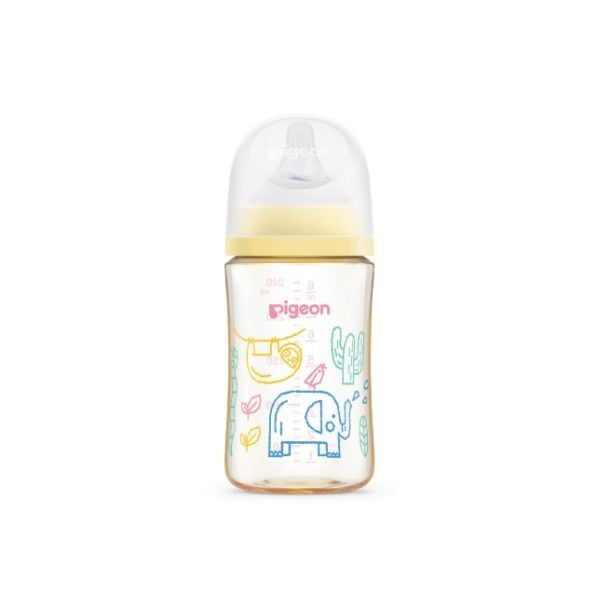  PIGEON – Bình sữa PPSU họa tiết muông thú 240ml 