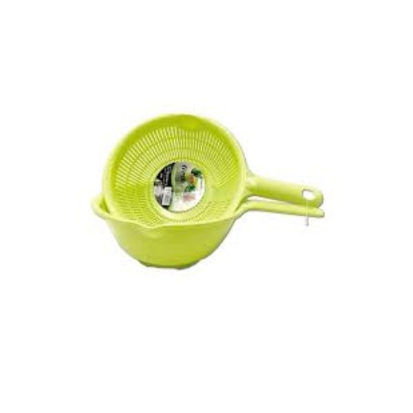  SANADA- Rổ nhựa 20.1cm có tay cầm màu xanh 