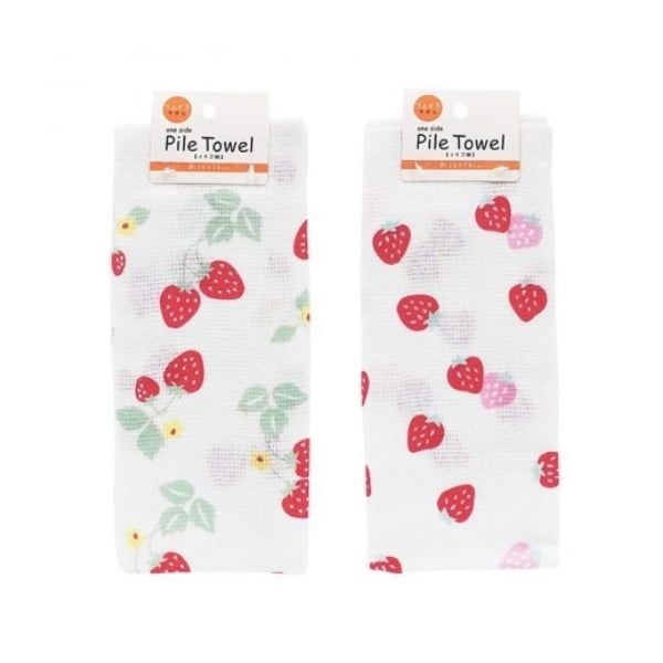  SYNAPSE - Khăn mặt cotton 2 lớp dâu tây 28x70cm 
