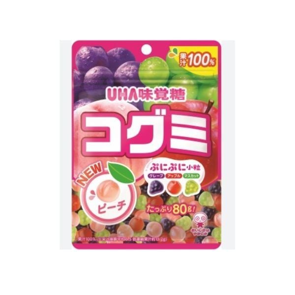  UHA- Kẻo dẻo Kogumi vị trái cây hỗn hợp 85g 