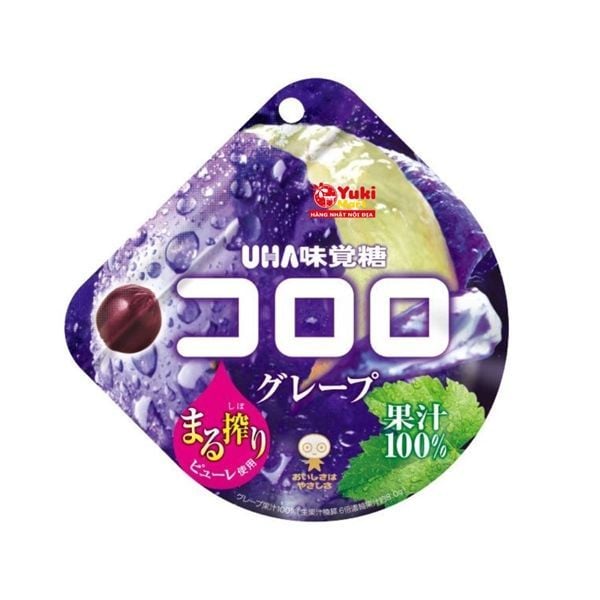  UHA MIKAKUTO- Kẹo dẻo Kogumi vị nho tím 48g 