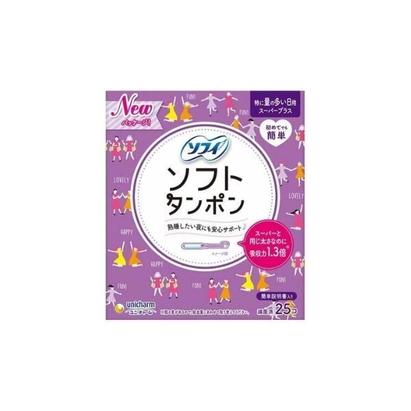  UNICHARM- BVS Tampon Soft mềm ngày nhiều 25c 