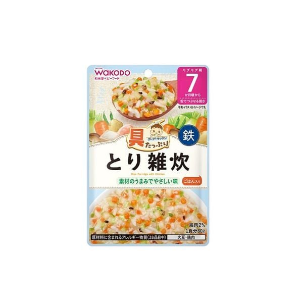  WAKODO- TPBS Cháo gà 80g 