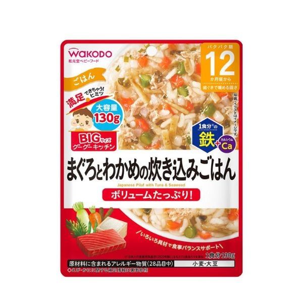  WAKODO- TPBS Cơm trộn cá ngừ rong biển 130g 