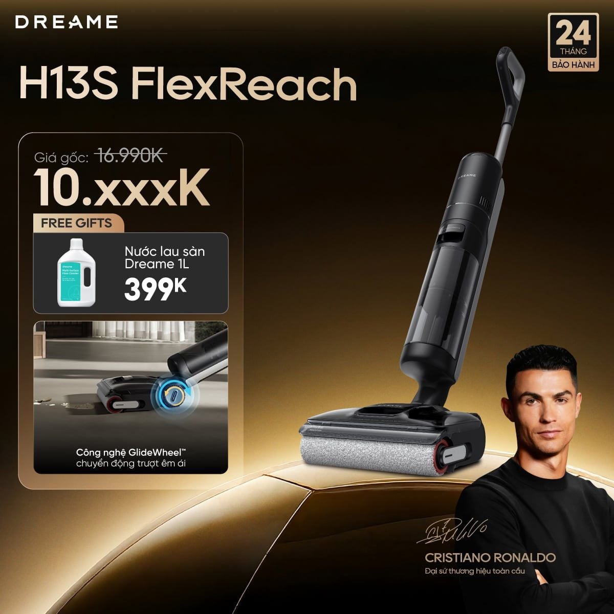  Máy hút bụi lau sàn khô & ướt H13S FlexReach 