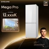  Dreame Mega Pro 409L Tủ lạnh ngăn đá dưới | Luồng khí lạnh đa chiều | Ngăn bảo quản 4 chế độ | BH 24 tháng 