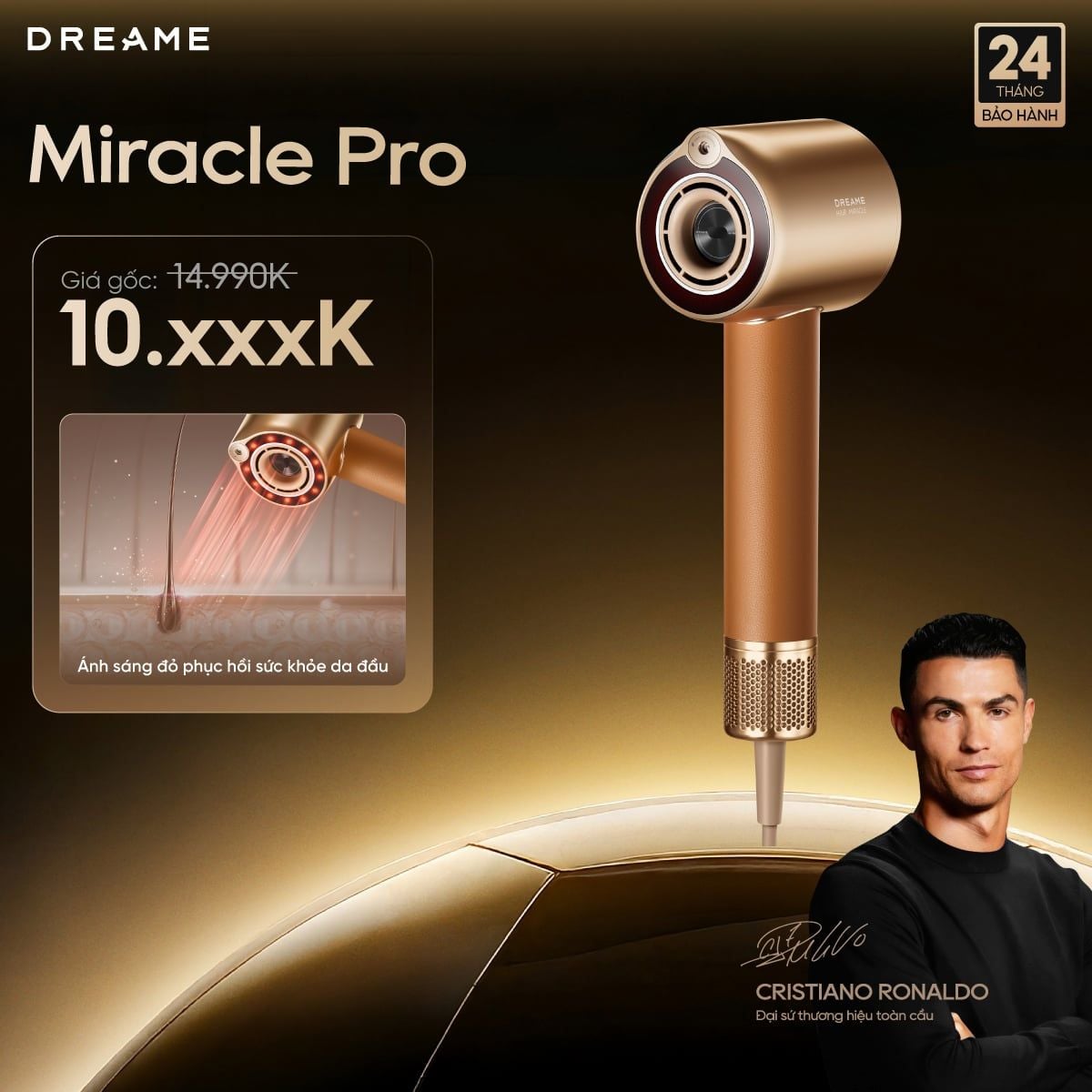 Máy sấy tóc tốc độ cao Miracle Pro – DreameTech