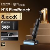  Máy hút bụi lau sàn khô & ướt Dreame H13 FlexReach 