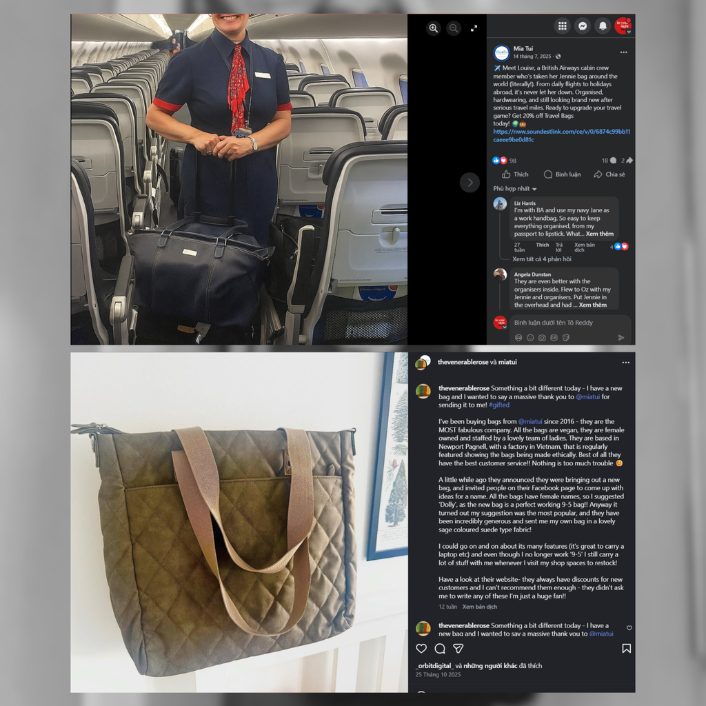 the LONDON TOTE - túi Tote kháng nước - xuất khẩu Anh Quốc (UK)