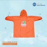  ÁO MƯA BÍT HÔNG VẢI DÙ VÂN TỔ ONG BH06 