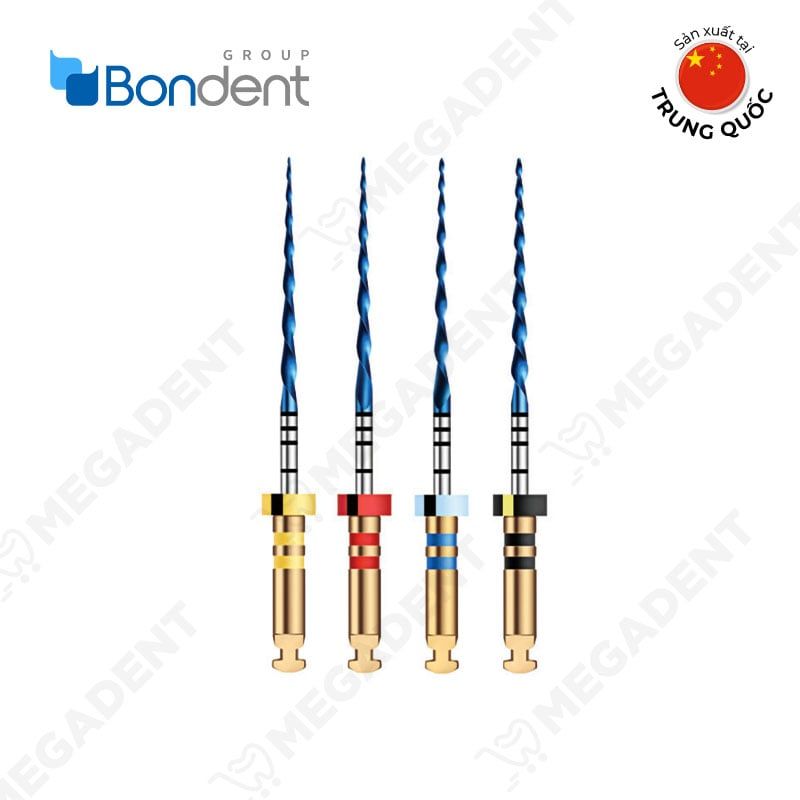  CC-One Reciproc NiTi Blue Ass. 25mm (20/07, 25/08, 30/08, 40/06) - Trâm máy Reciproc - Vỉ 4 cái 