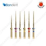  M3-Large Taper Rotary NiTi Gold Files - Trâm nội nha dẻo, dùng máy - Vỉ 6 cái 