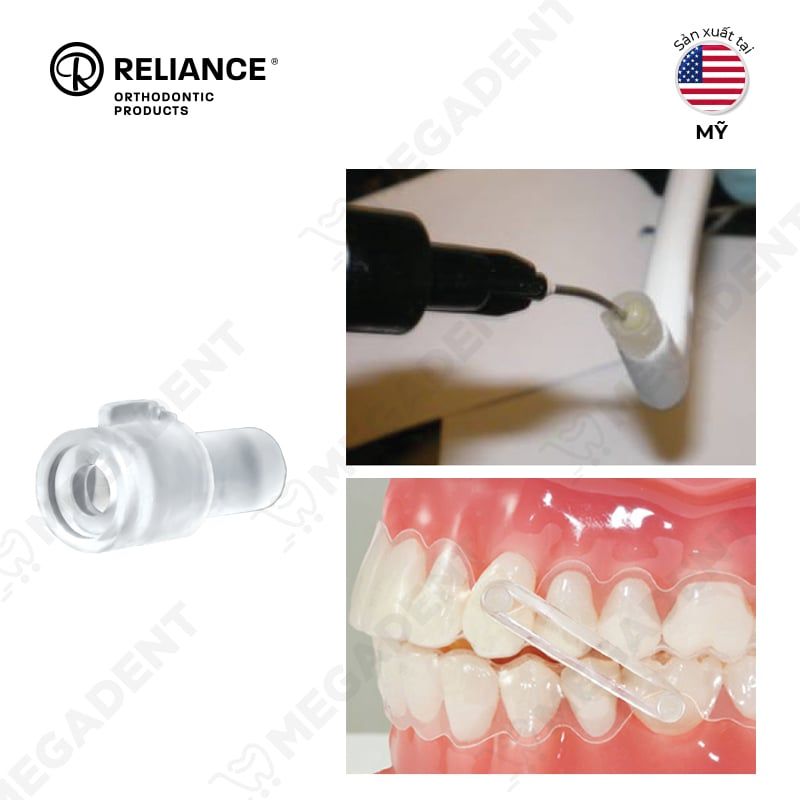  Aligner attachment ova x1 - khuôn tạo nút composite hình bầu dục 