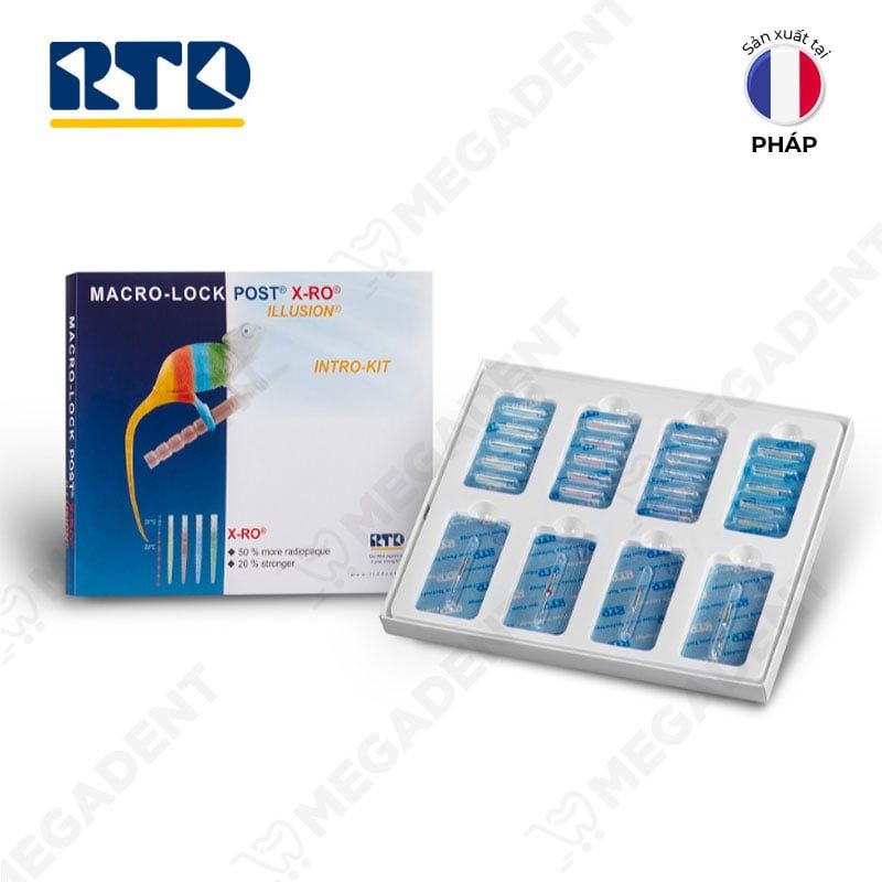  Macro-Lock Post Illusion Intro kit - Bộ kit đầy đủ chốt và mũi khoan - Bộ 