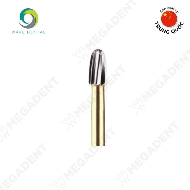  Finishing - Egg 12 blade FG 7404 - Mũi khoan Carbide hoàn tất hình nụ - Cái 