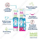  Kids Toothpaste - Kem đánh răng trẻ em nuốt được, vị trái cây (cho bé từ 3-12 tuổi) - Tuýp dung tích 40ml 