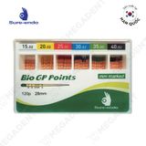  Bio GP Point Taper 2% ISO Slide box - Côn chính Sure-endo Gutta percha points - Hộp 120 cây 