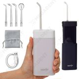  Cordless Mini - Máy tăm nước cá nhân không dây (dùng được cho người niềng răng, răng sứ) - Bộ (1 máy + 4 đầu tăm) 