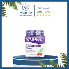 Kẹo Ngủ Melatonin Gummies Natrol Vị Dâu Mỹ (Mẫu Mới)