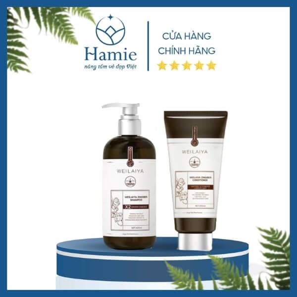 Bộ Dầu Gội Xả Gừng Weilaiya 420ml + 200ml Hồng Kông
