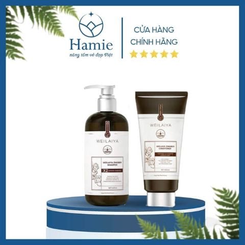 Bộ Dầu Gội Xả Gừng Weilaiya 420ml + 200ml Hồng Kông
