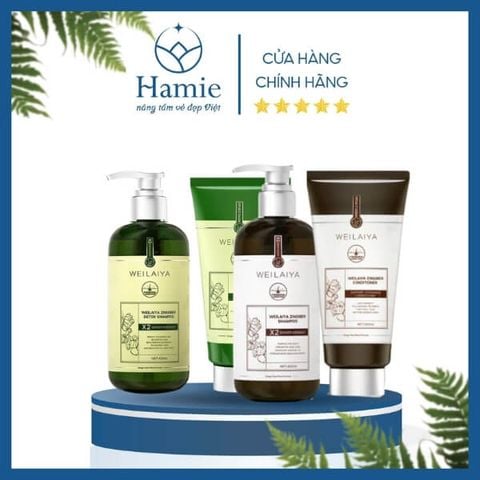 Bộ Dầu Gội Xả Gừng Weilaiya 420ml + 200ml Hồng Kông