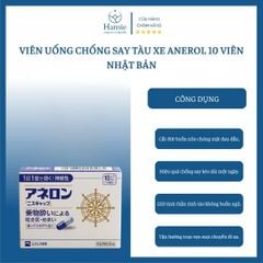 Viên Uống Chống Say Tàu Xe Anerol 10 Viên Nhật Bản