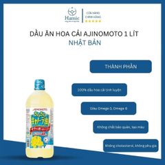 Dầu Ăn Hoa Cải Ajinomoto 1 Lít Nhật Bản