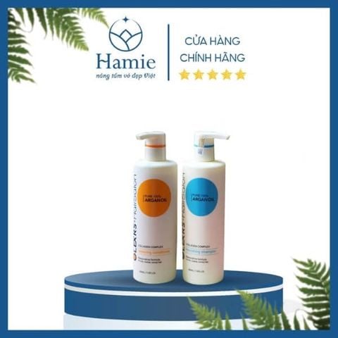 Dầu Gội Xả Olexrs Argan Oil Collagen Hair Salon 960ml x 2 Chai Anh