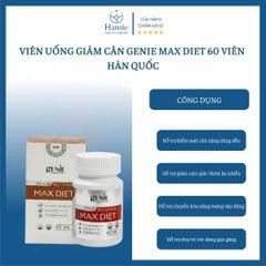 Viên Uống Giảm Cân Genie MAX DIET 60 Viên Hàn Quốc