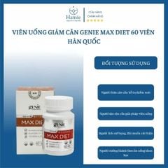 Viên Uống Giảm Cân Genie MAX DIET 60 Viên Hàn Quốc