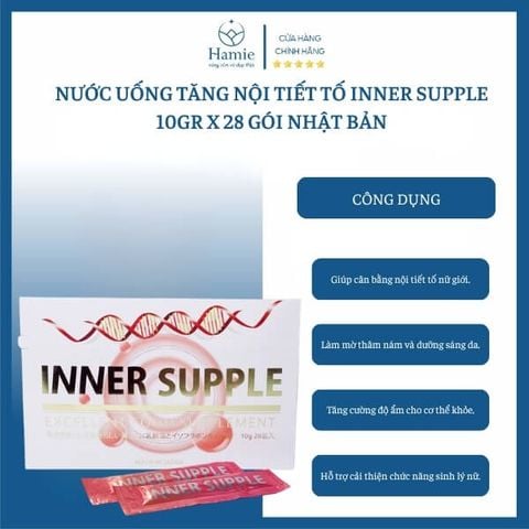Nước Uống Tăng Nội Tiết Tố Inner Supple 10gr x 28 Gói Nhật Bản