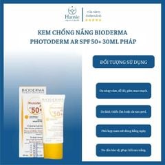 Kem Chống Nắng Bioderma Photoderm AR SPF 50+ 30ml Pháp