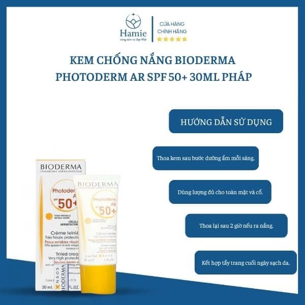 Kem Chống Nắng Bioderma Photoderm AR SPF 50+ 30ml Pháp