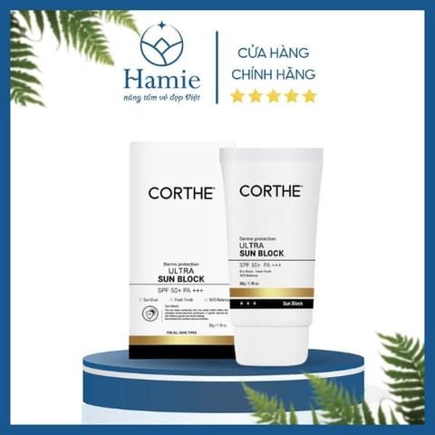 Kem Chống Nắng Corthe Dermo Protection Ultra Sun Block SPF 50+ PA+++ 50ml Hàn Quốc