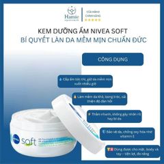 Kem Dưỡng Ẩm Nivea Soft – Bí Quyết Làn Da Mềm Mịn Chuẩn Đức (200ml)