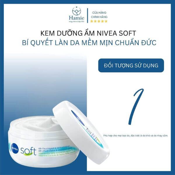Kem Dưỡng Ẩm Nivea Soft – Bí Quyết Làn Da Mềm Mịn Chuẩn Đức (200ml)