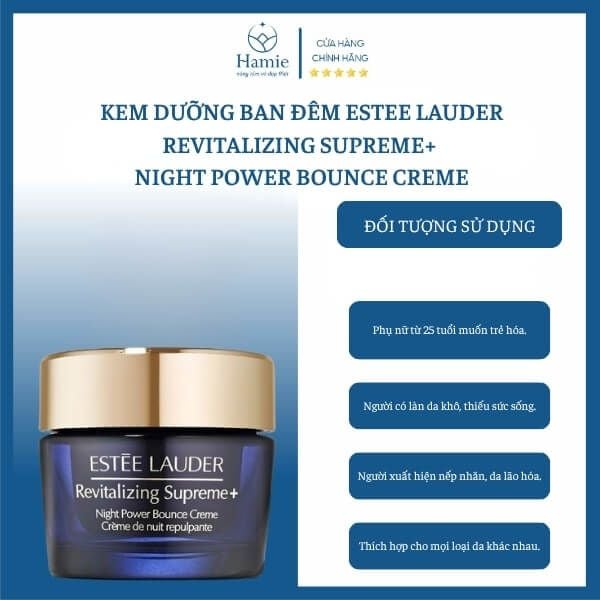 Kem Dưỡng Ban Đêm Estee Lauder Revitalizing Supreme+ Night 15ml Mỹ