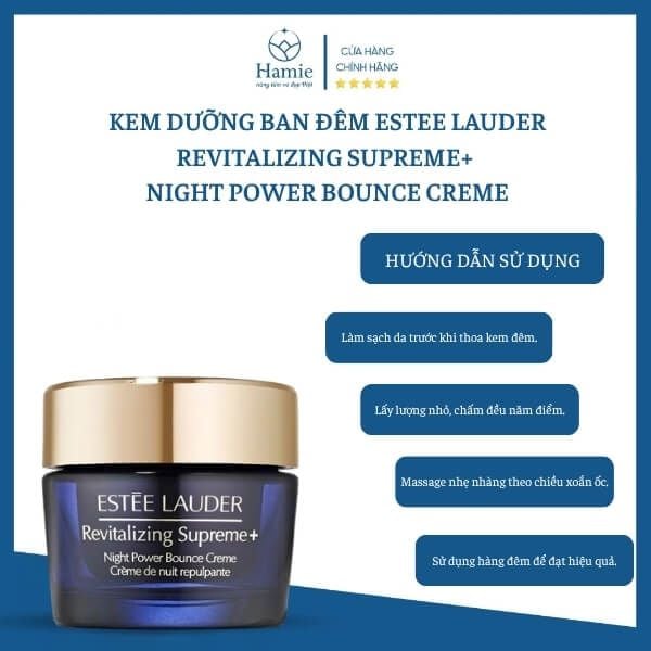 Kem Dưỡng Ban Đêm Estee Lauder Revitalizing Supreme+ Night 15ml Mỹ