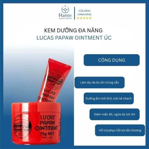 Kem Dưỡng Đa Năng Lucas Papaw Ointment Úc – Bảo Bối Cho Mọi Loại Da Nhạy Cảm