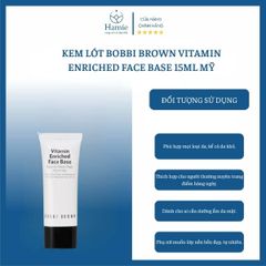 Kem Lót Bobbi Brown Vitamin Enriched Face Base 15ml Mỹ