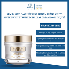 Kem Vento Trắng Chiết Xuât Từ Nấm Trắng Vento Vivere White Truffle Cellular Cream 50ml Thụy Sĩ