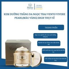 Kem Dưỡng Trắng Da Ngọc Trai Vento Vivere Pearl(Màu Vàng) 30gr Thụy Sĩ