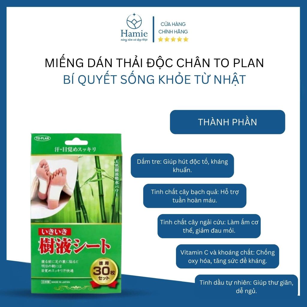 Miếng Dán Thải Độc Chân To Plan – Bí Quyết Sống Khỏe Từ Nhật