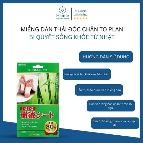 Miếng Dán Thải Độc Chân To Plan – Bí Quyết Sống Khỏe Từ Nhật