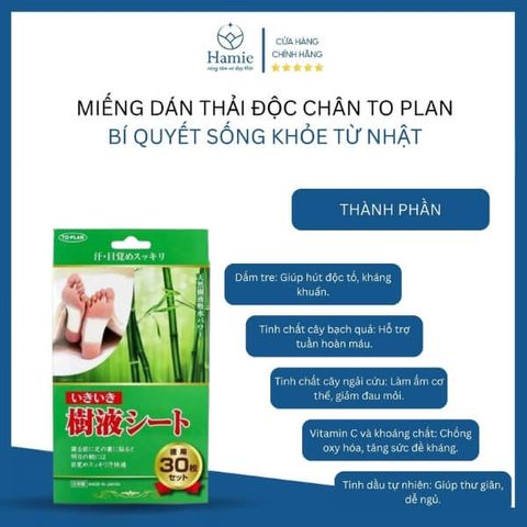 Miếng Dán Thải Độc Chân To Plan – Bí Quyết Sống Khỏe Từ Nhật