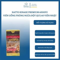 Natto Kinase Premium JBH 6000FU Viên Uống Ngăn Ngừa Đột Quỵ Nhật Bản