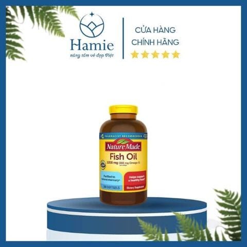 Viên Uống Dầu Cá Nature Made  Fish Oil 1200mg 300 Viên Mỹ